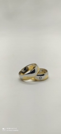 Fedi in Oro bicolore e Diamante